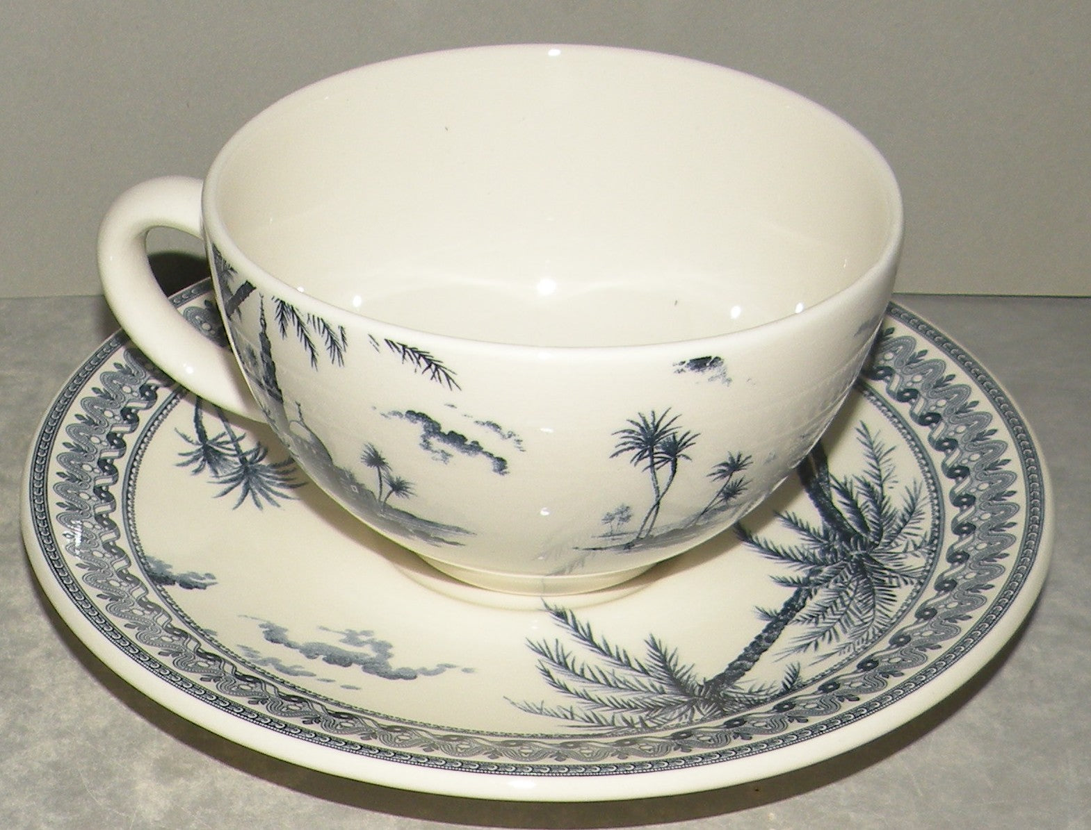 Breakfast Cup & Saucer , Les Depareillees in Blue