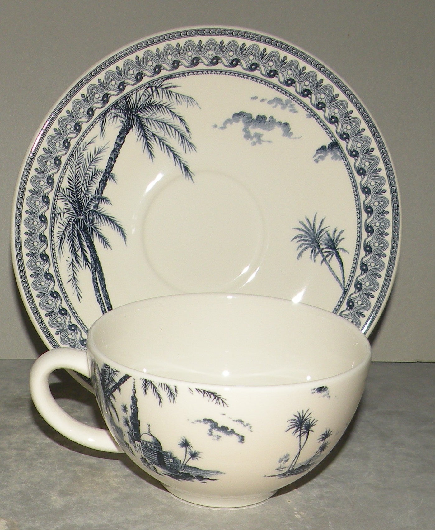 Breakfast Cup & Saucer , Les Depareillees in Blue