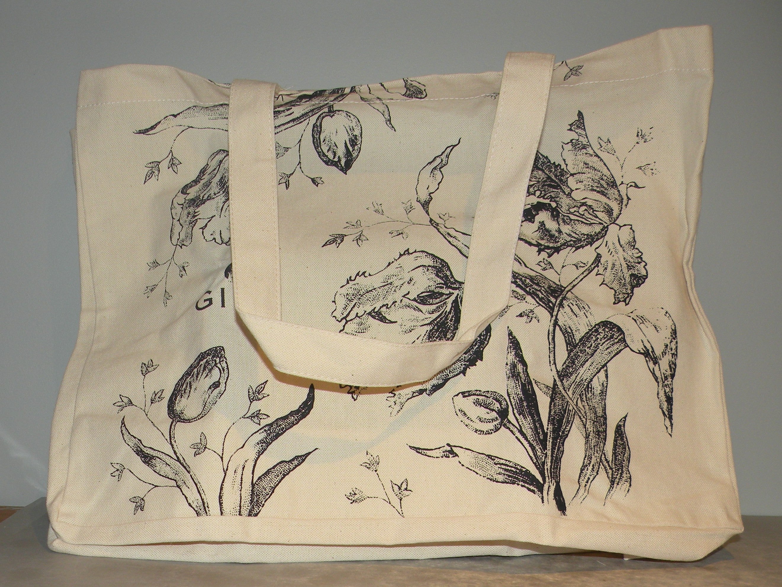 Tote Bag Tulipes Noires