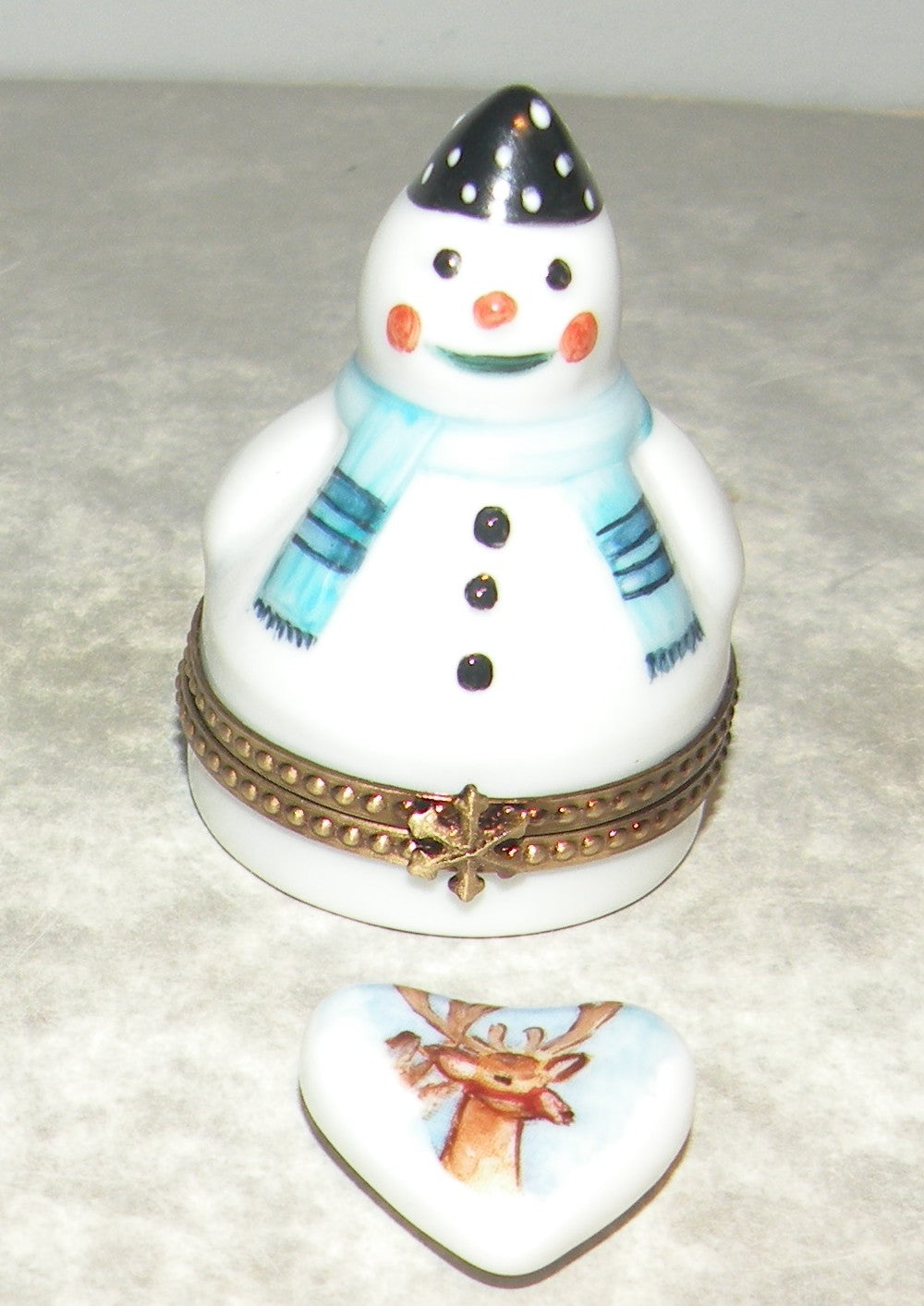 Snowman , Limoges Box number 64