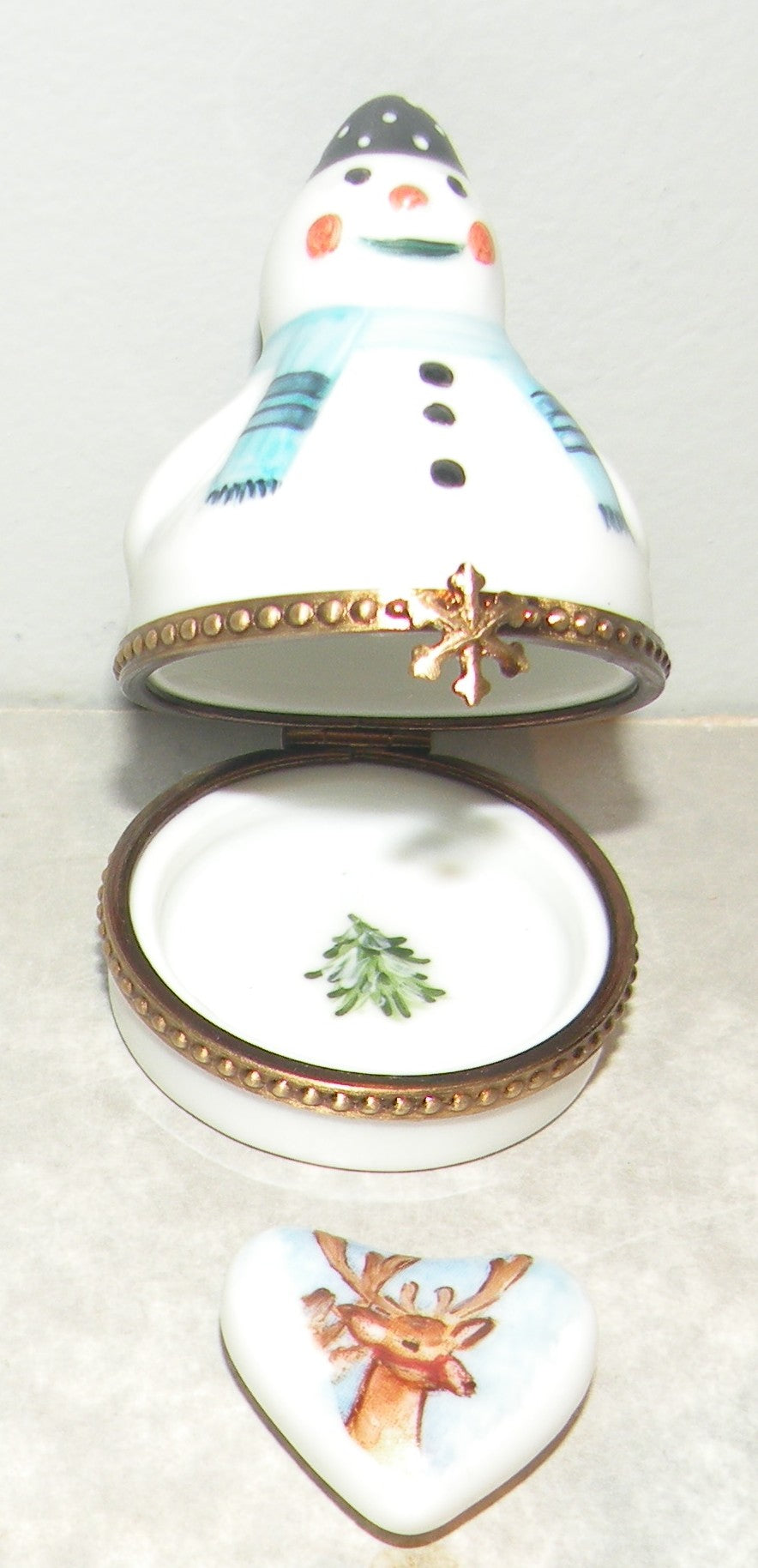 Snowman , Limoges Box number 64