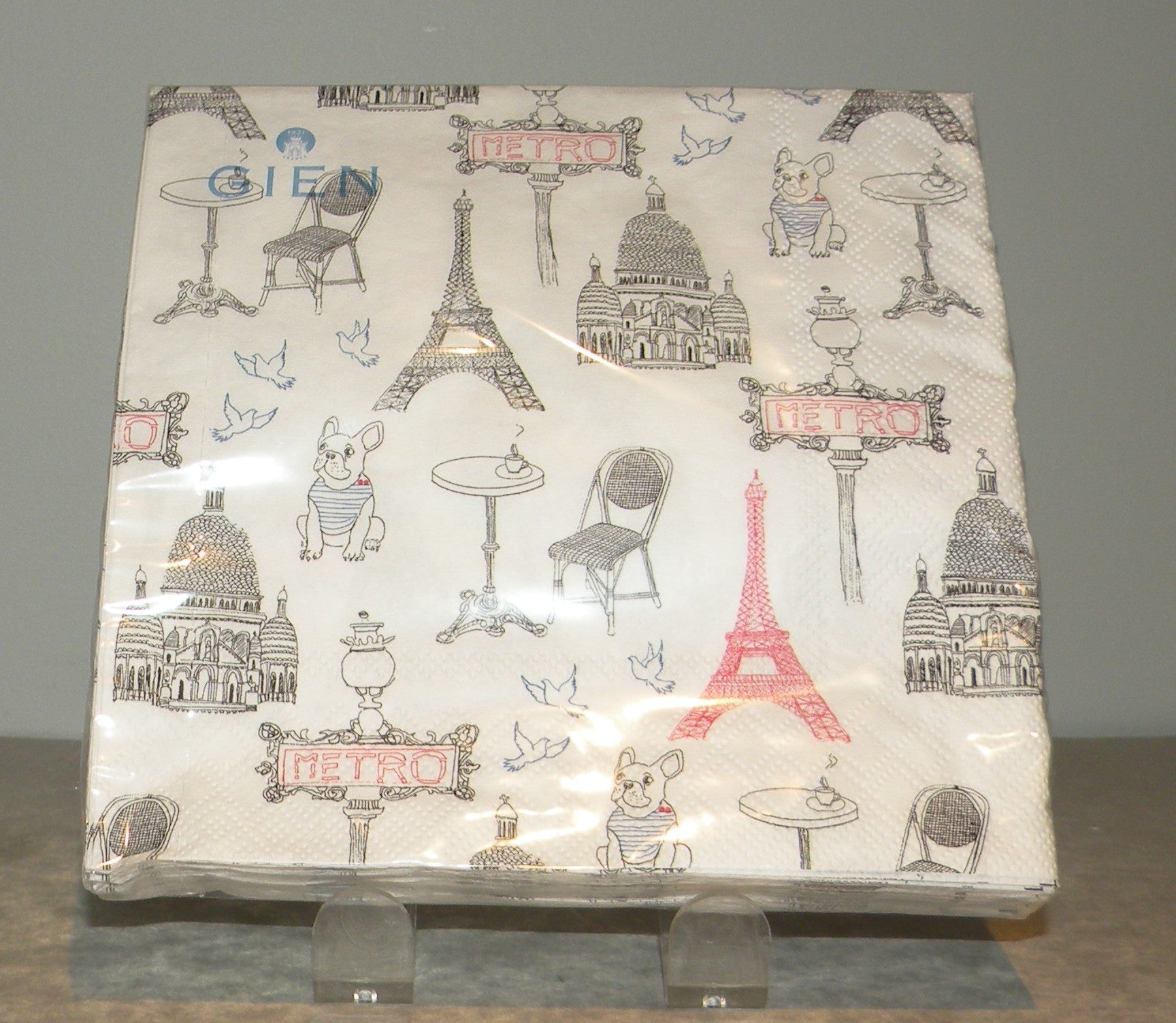 Pack of 20 Luncheon Napking Paper,  Ca c'est Paris