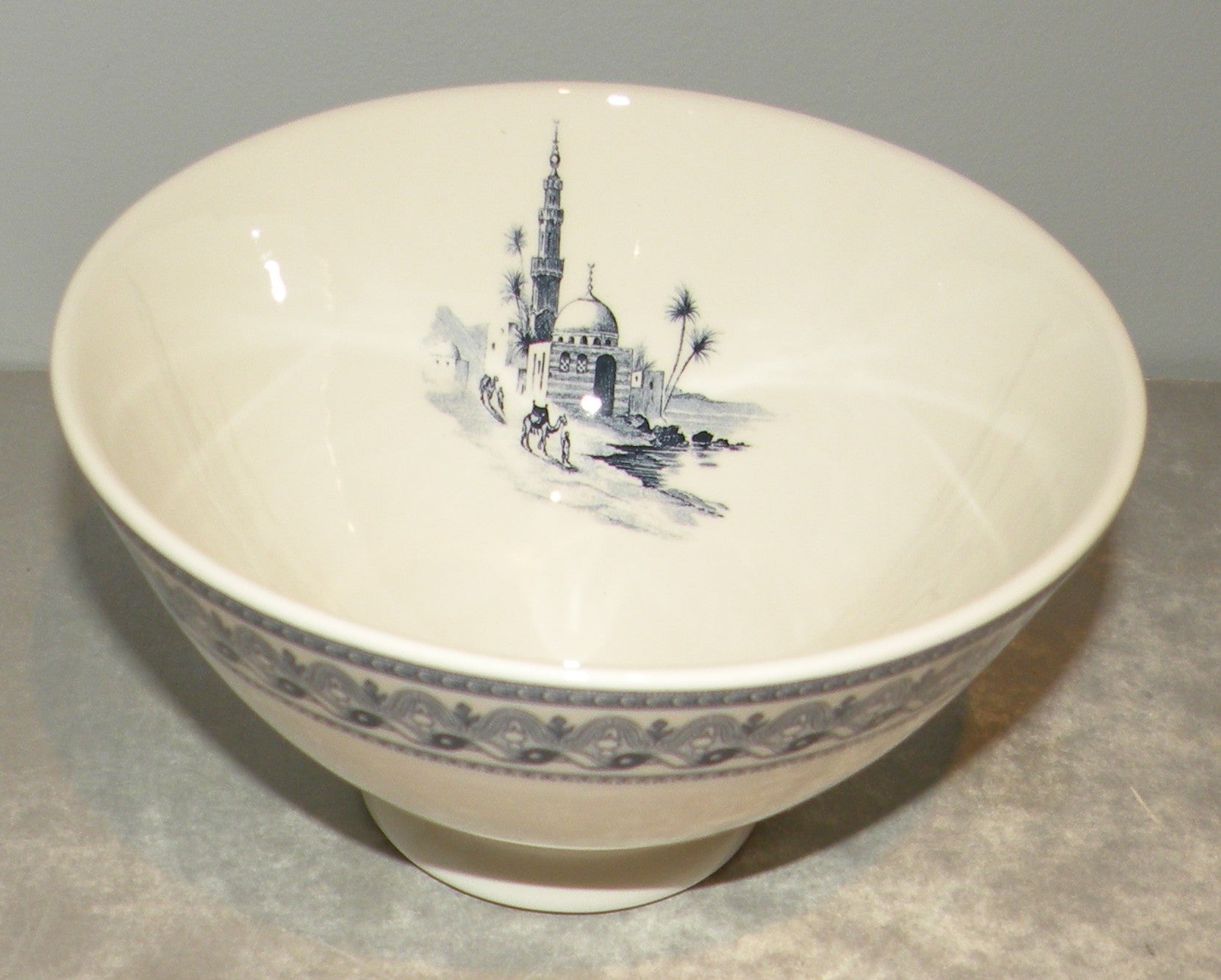 Large Coffee Bowl, Les Depareillees in Blue