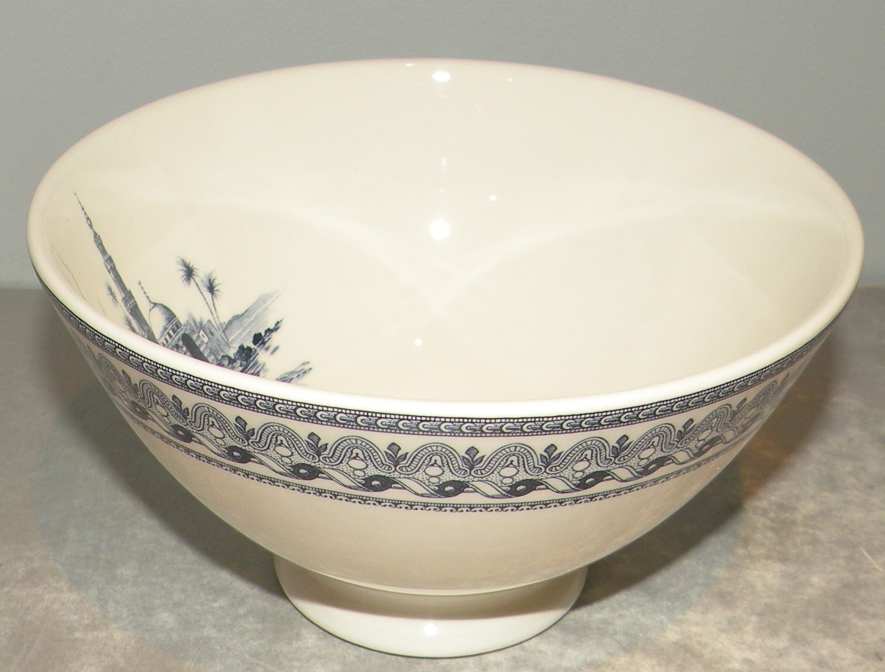 Large Coffee Bowl, Les Depareillees in Blue