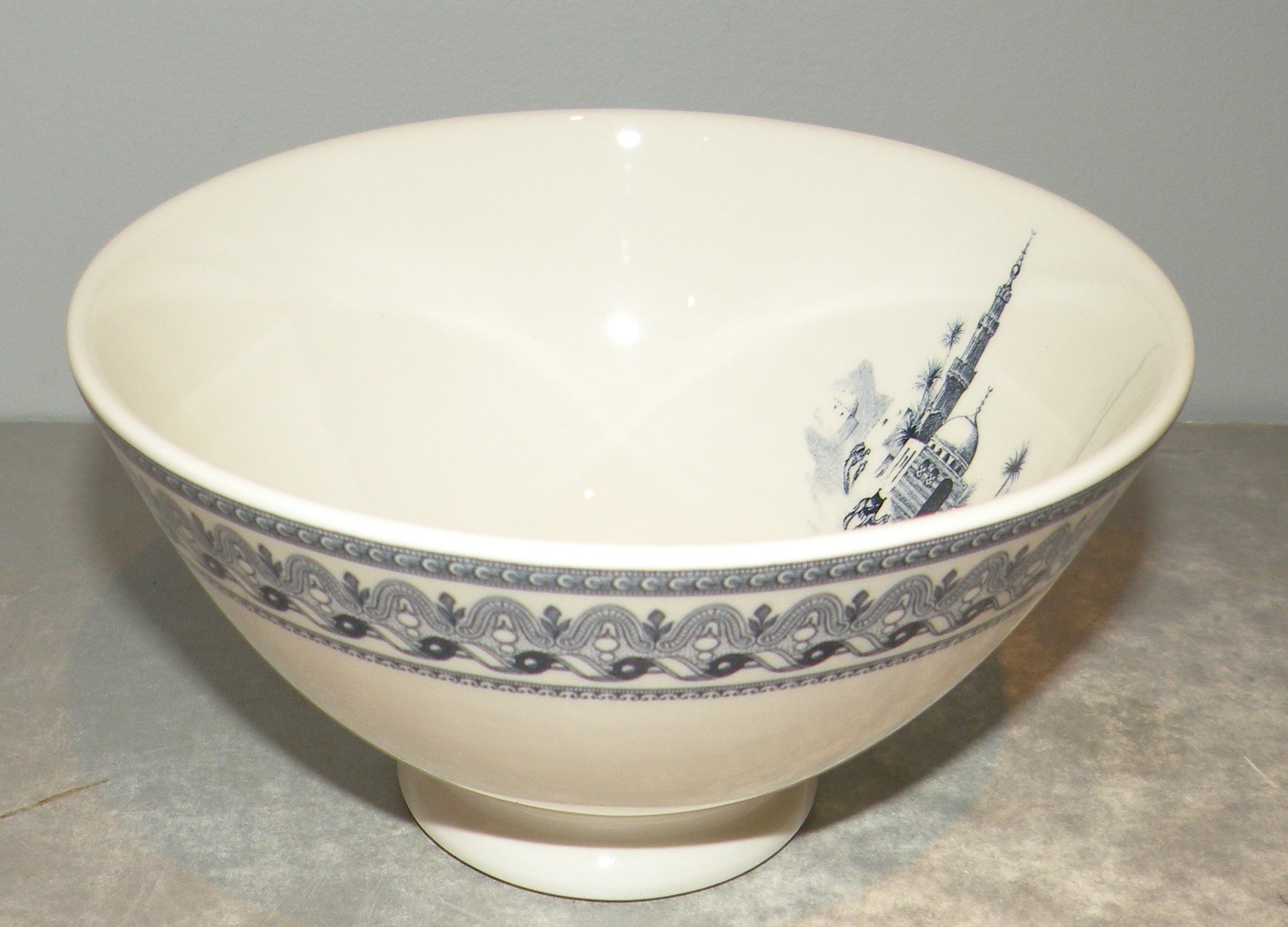 Large Coffee Bowl, Les Depareillees in Blue