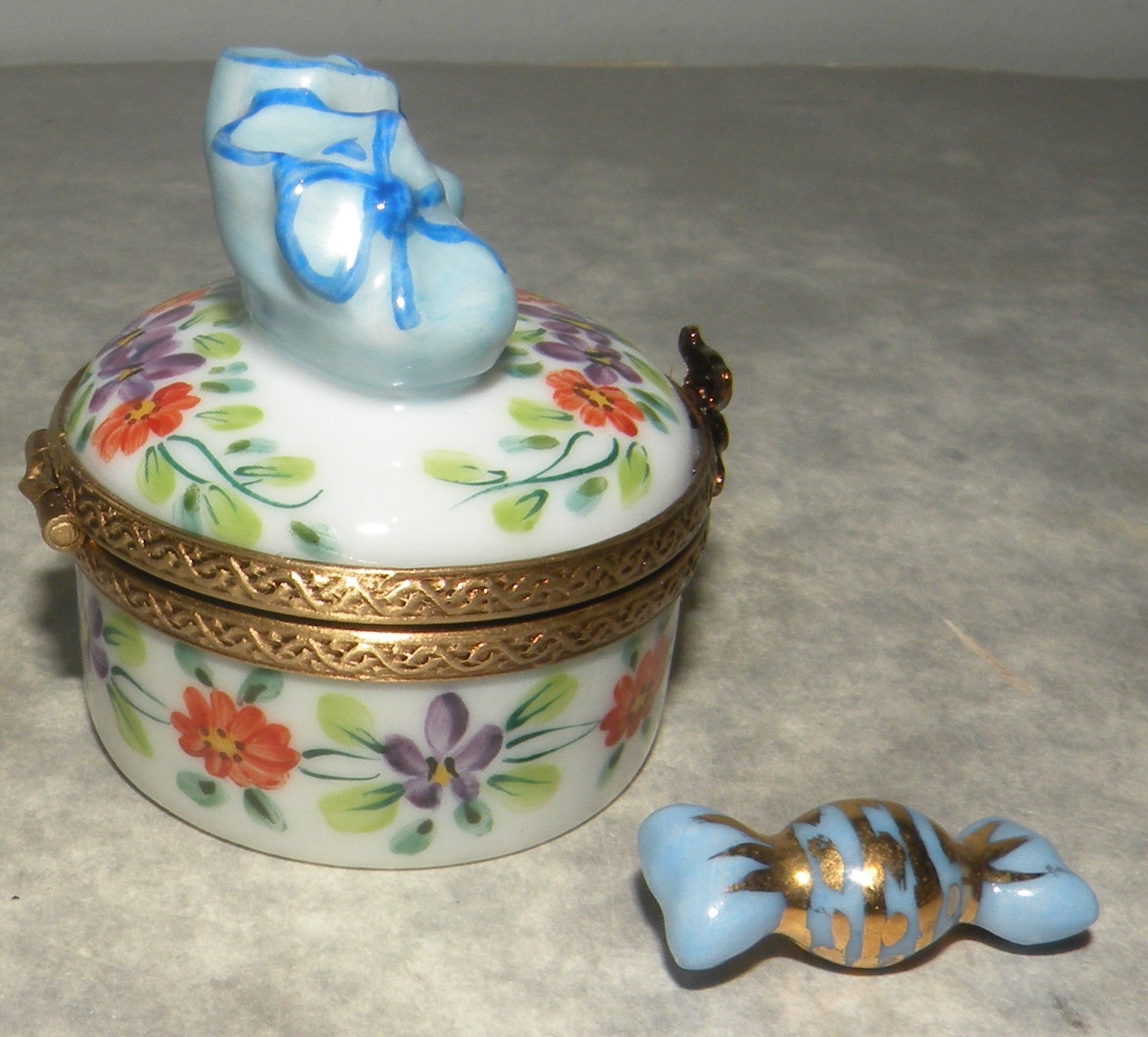 Blue Baby Slipper , Limoges Box Number 41