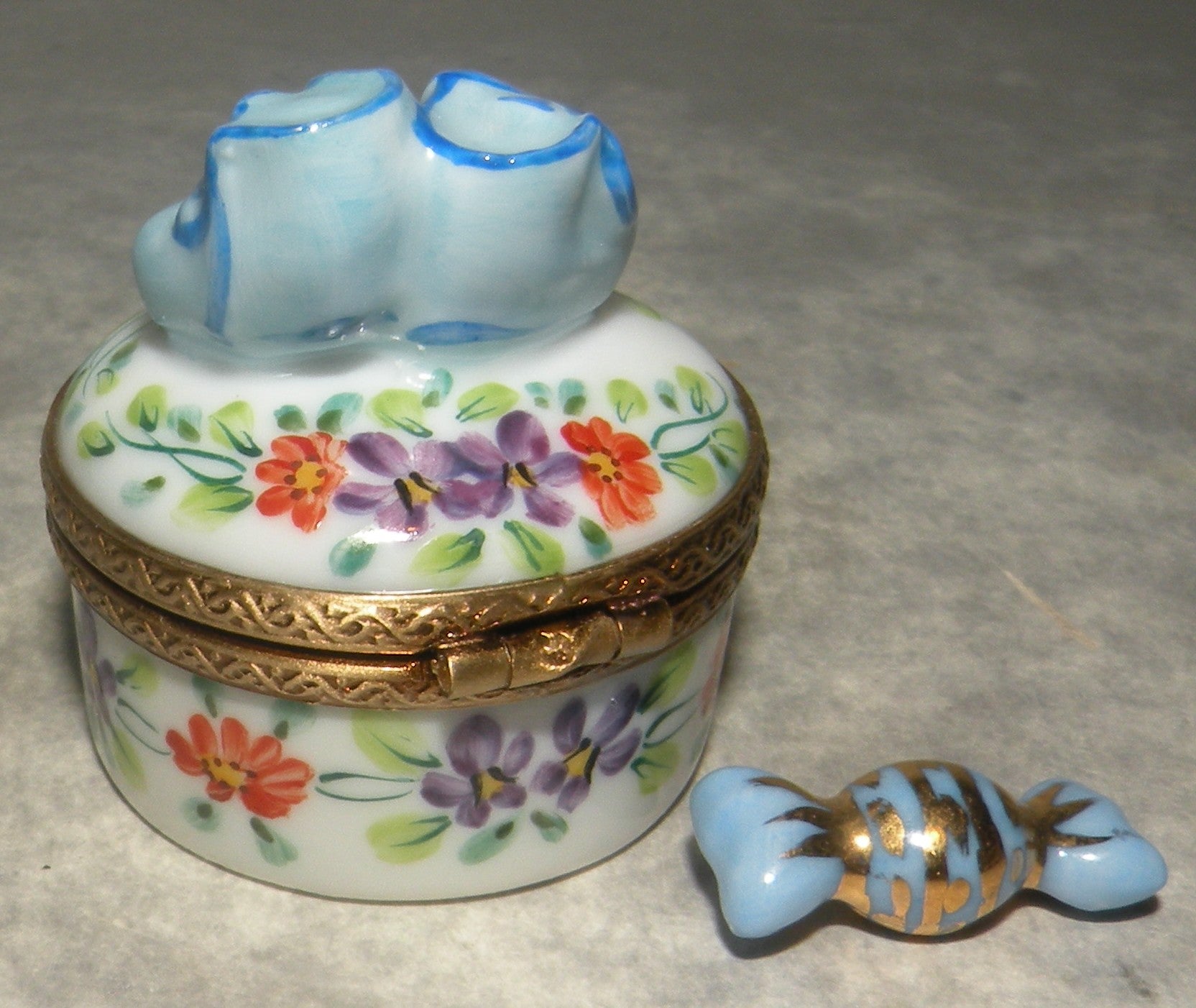 Blue Baby Slipper , Limoges Box Number 41