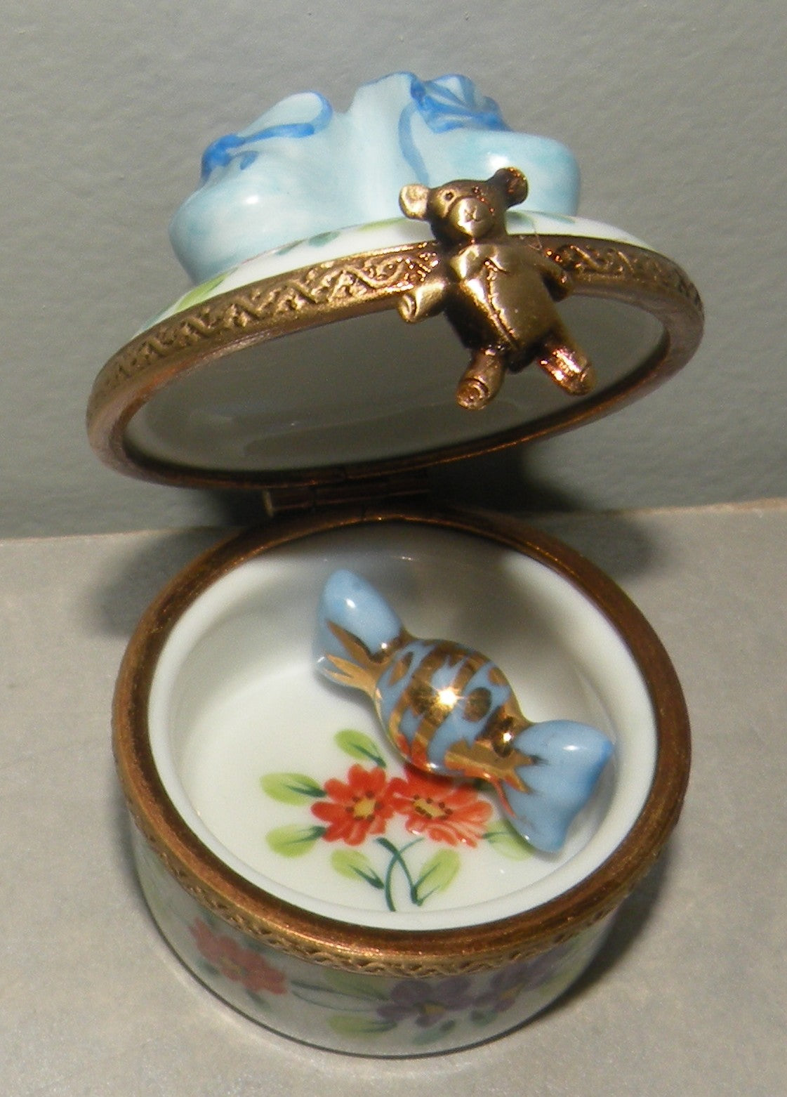 Blue Baby Slipper , Limoges Box Number 41