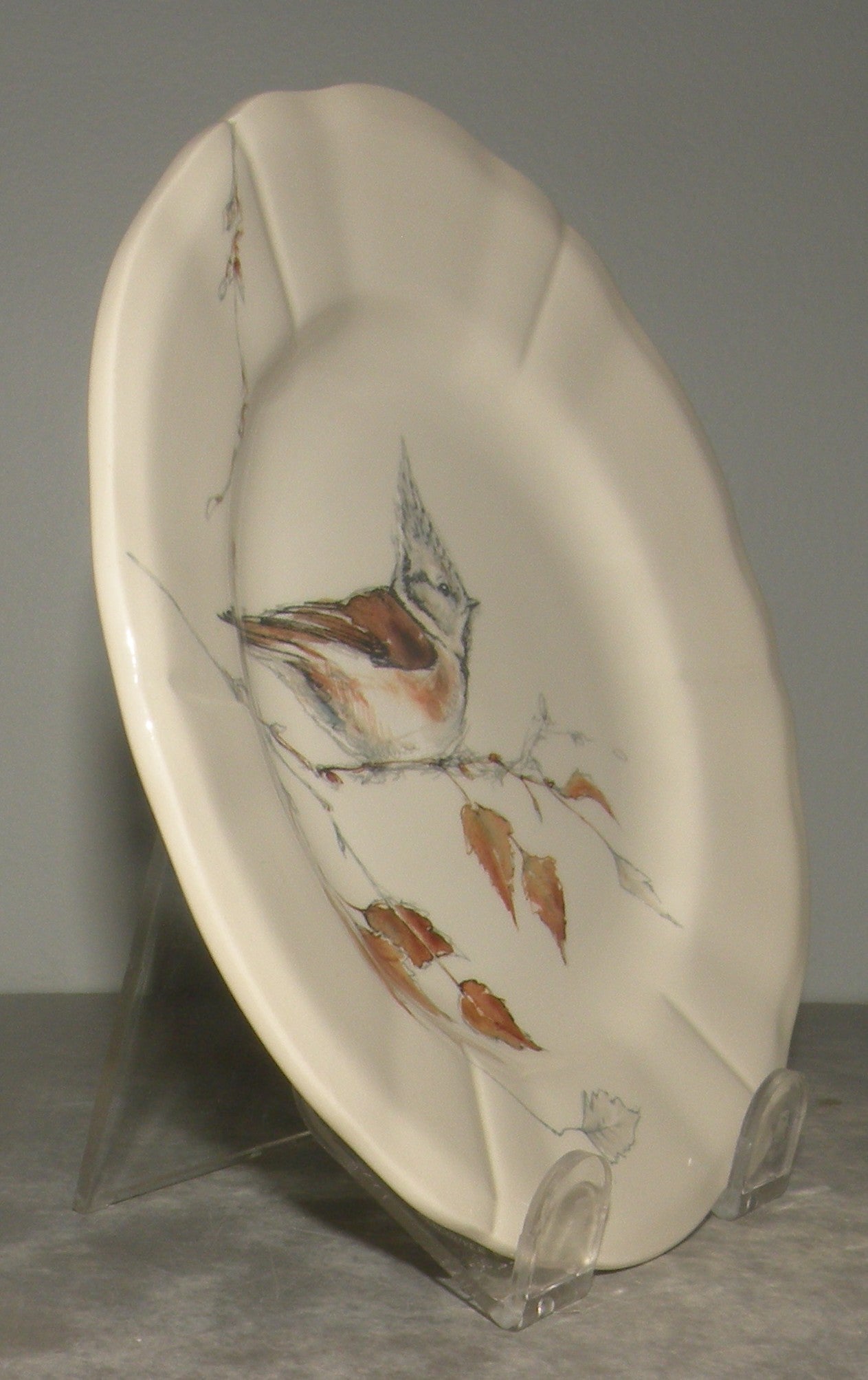 Bread & Butter Plate Great tit ,  Les Oiseaux de la Foret