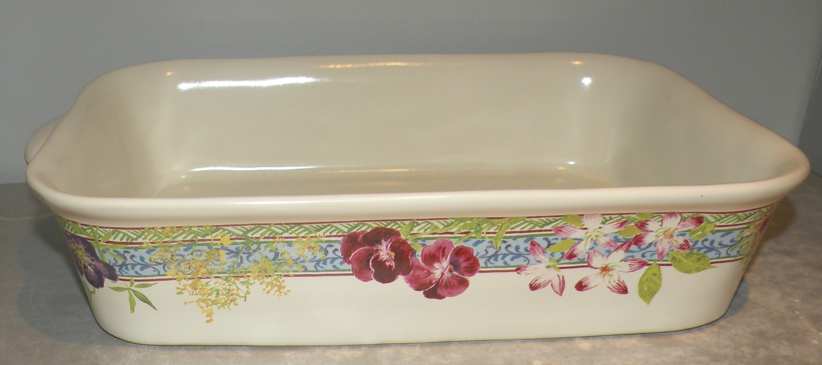 Rectangular baking dish, Millefleurs