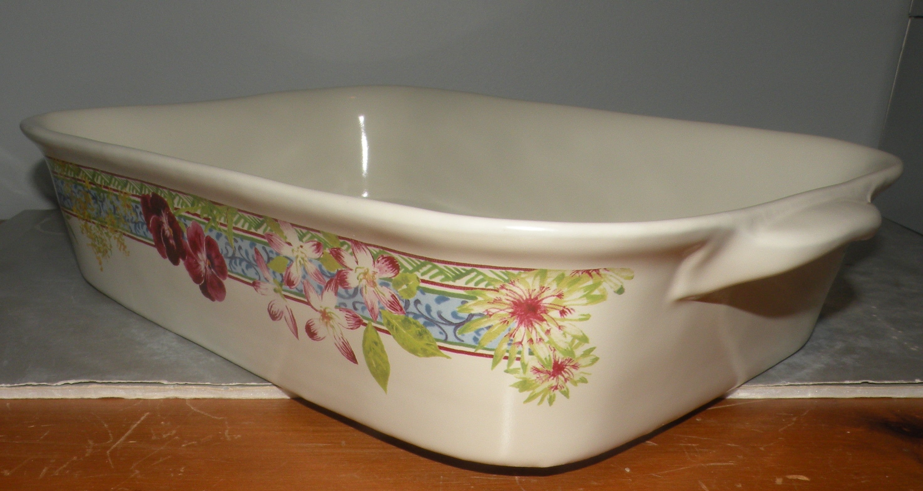 Rectangular baking dish, Millefleurs