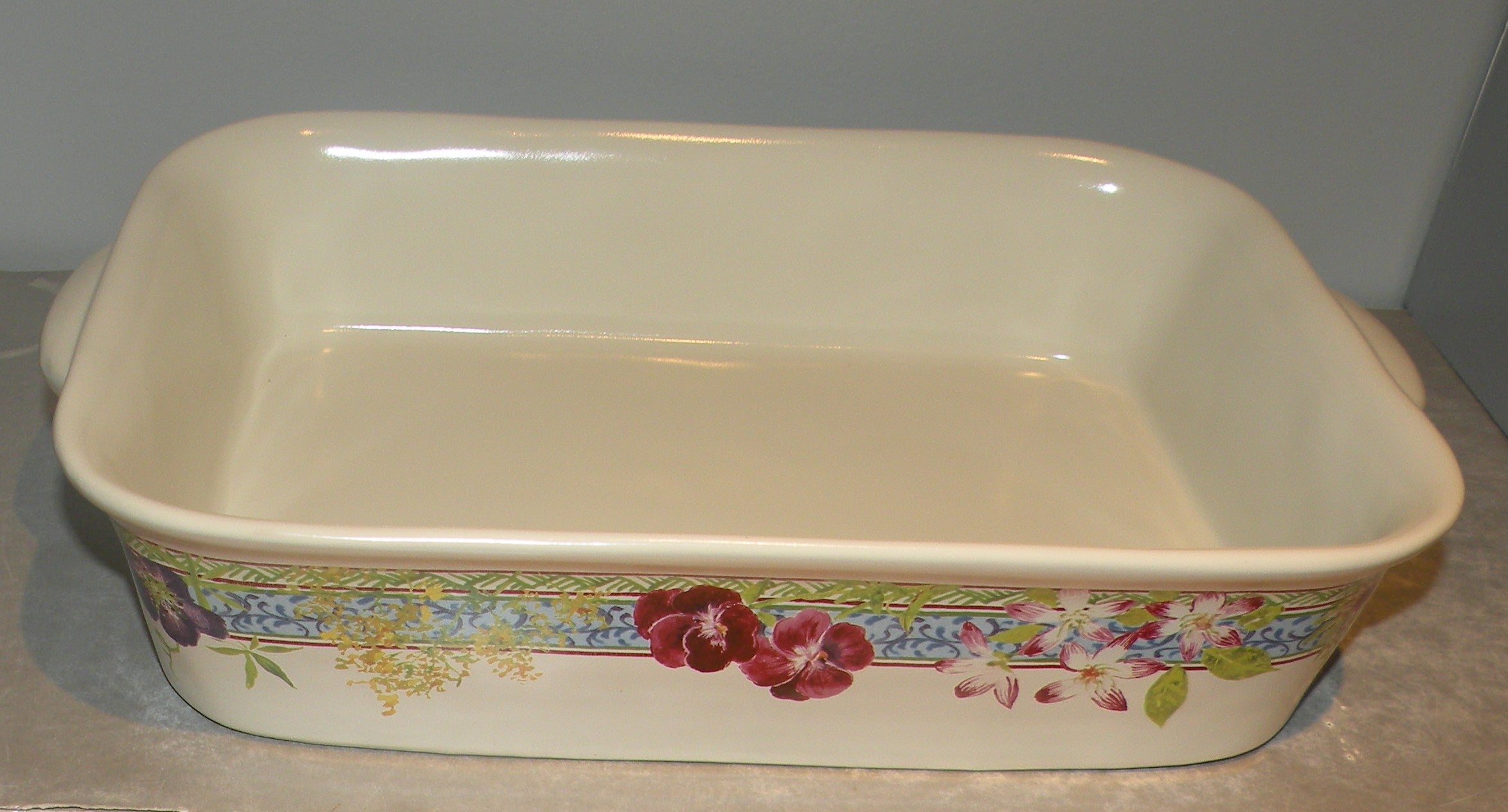 Rectangular baking dish, Millefleurs