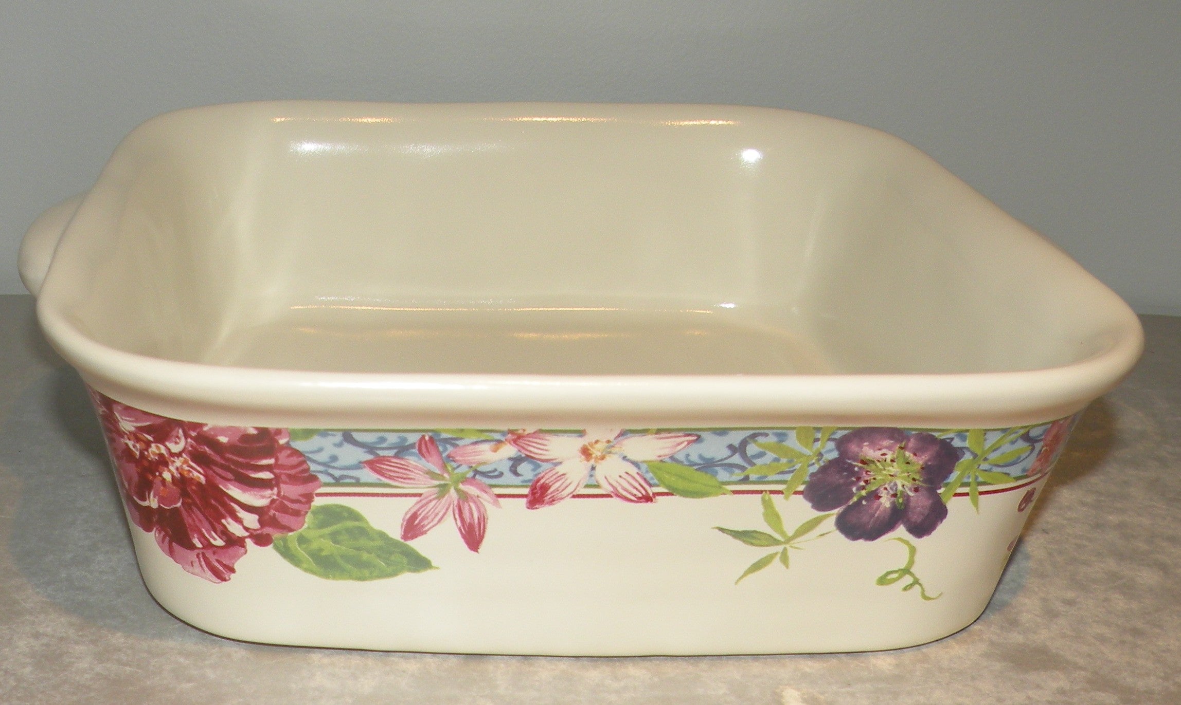 Square baking dish, Millefleurs