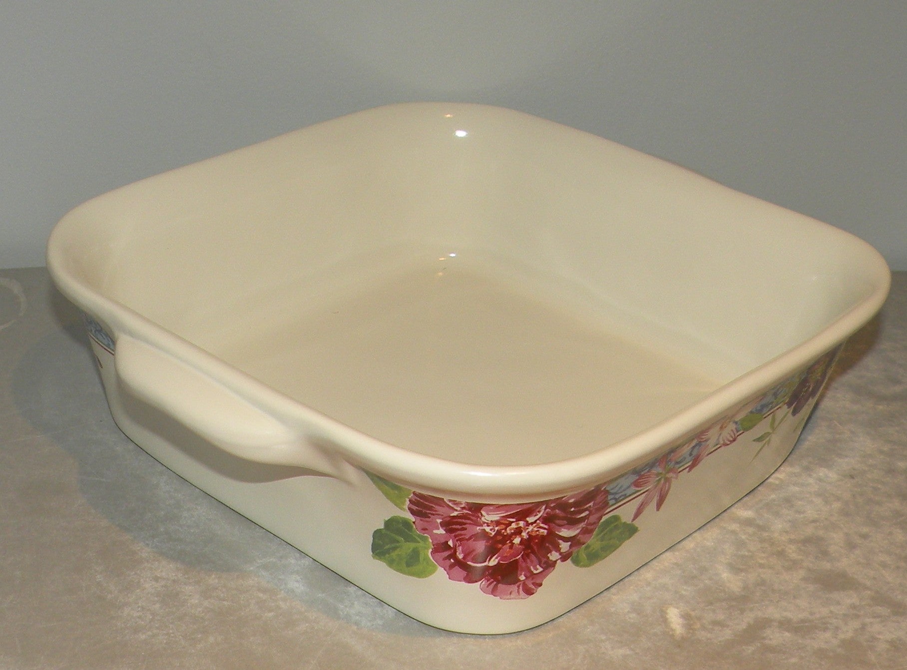 Square baking dish, Millefleurs