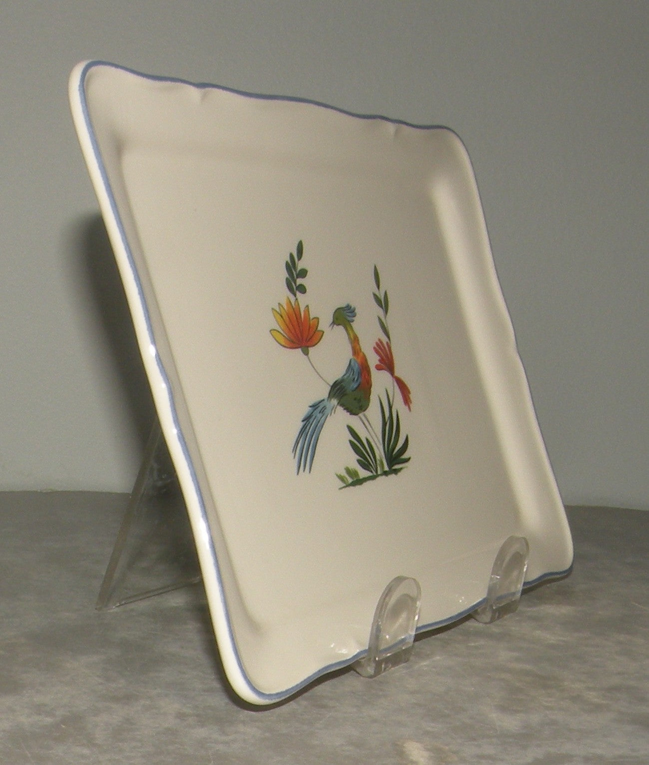 butter dish tray alone, Oiseaux de Paradis