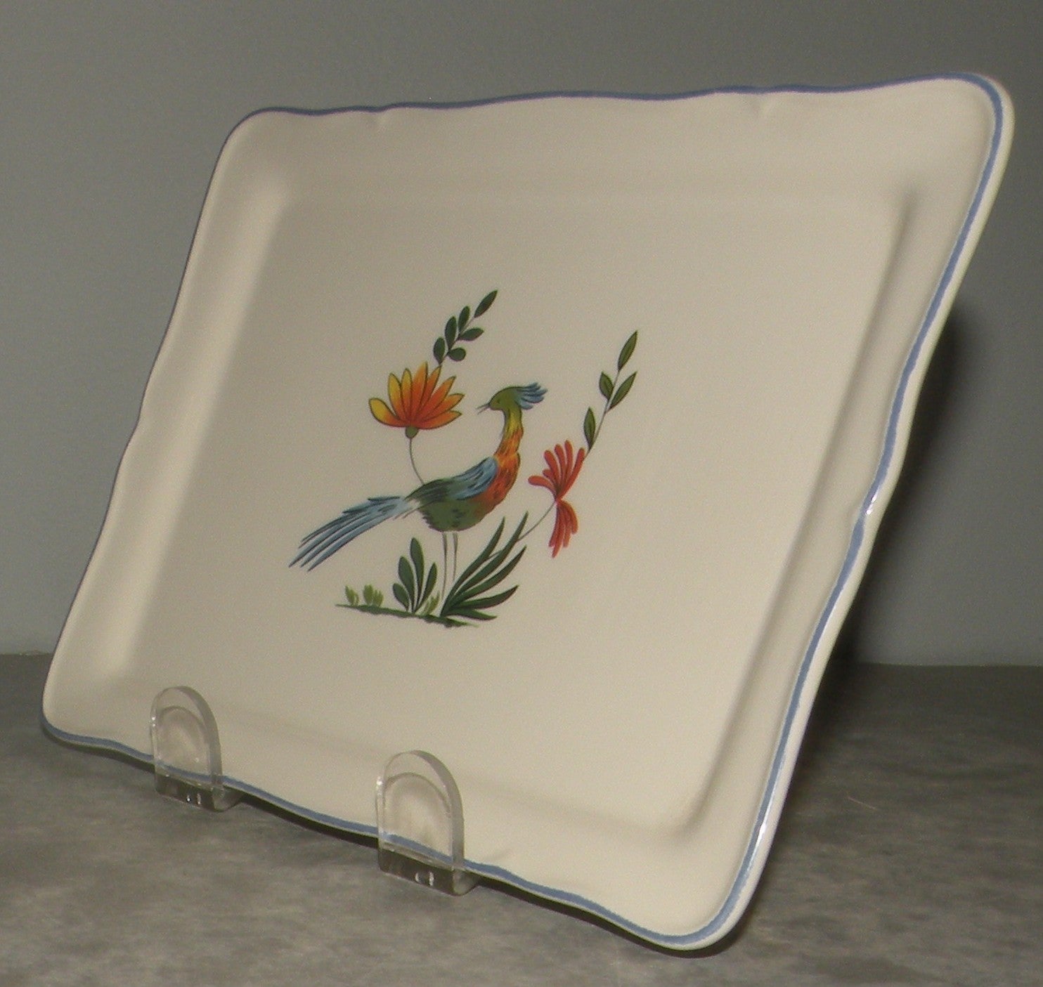 butter dish tray alone, Oiseaux de Paradis