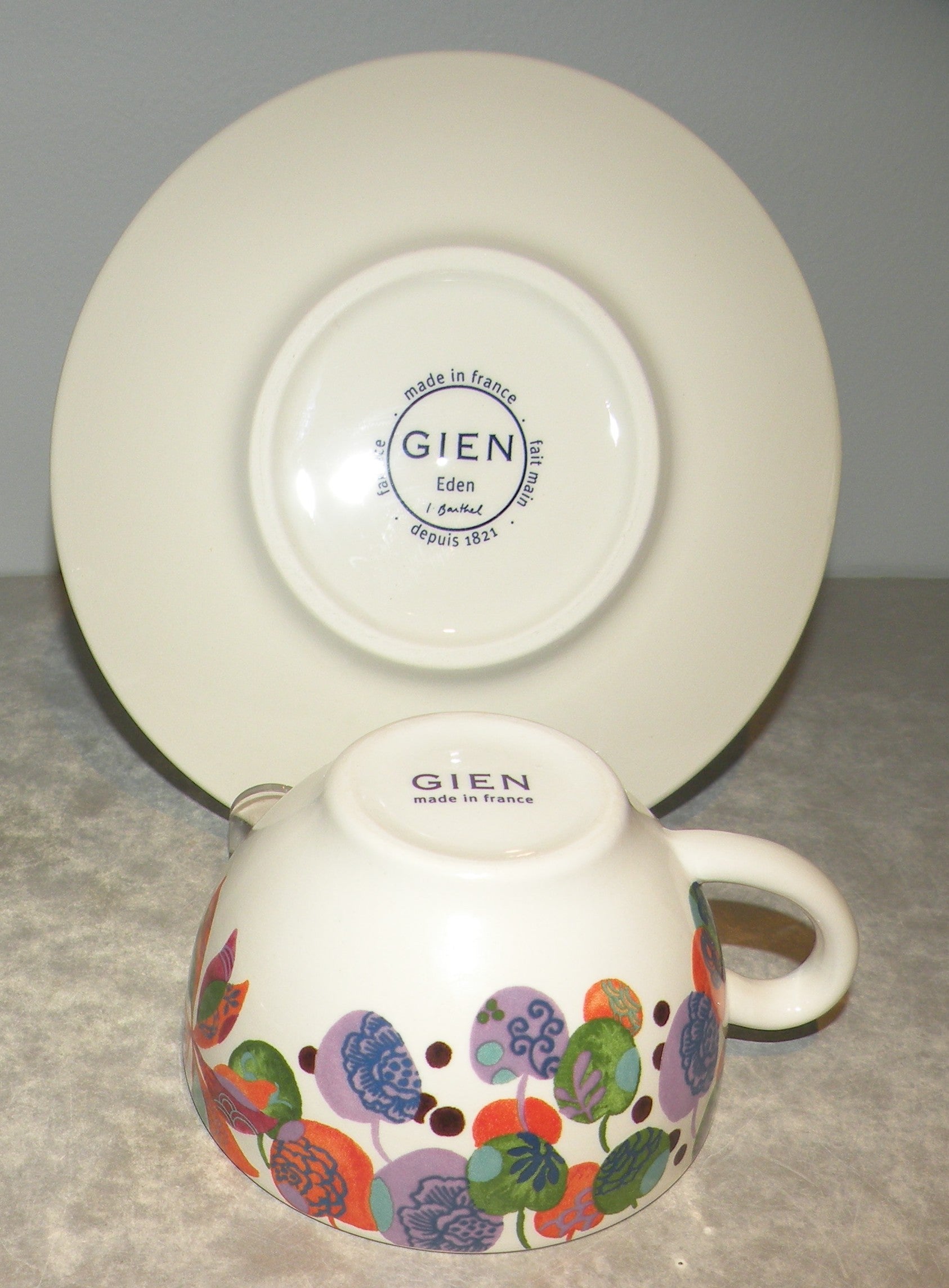 Tea Cup & Saucer, Eden