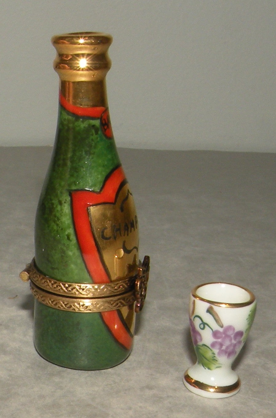 Bottle of Champagne Limoges Box number 87