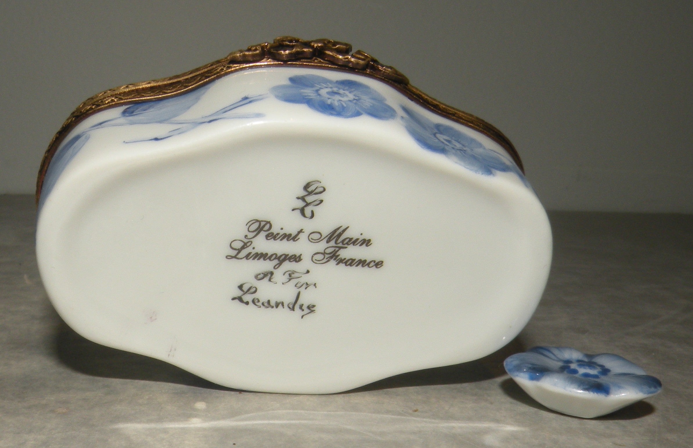 Blue Oval Box Limoges Box number 96