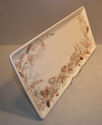Oblong Serving Tray Feuillages , Sologne