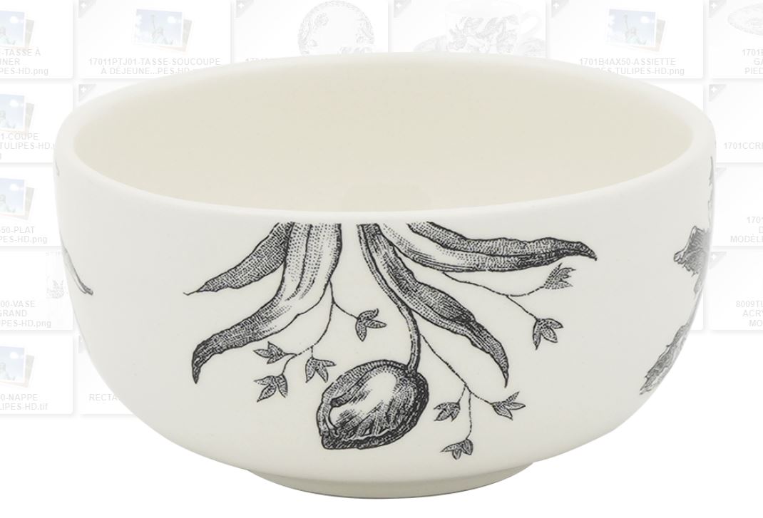 Dipping Bowl Tulipes Noires