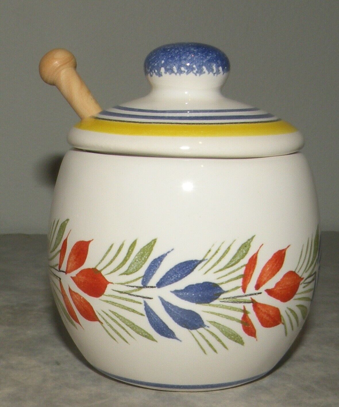Mustard jar with a Woman , Henriot