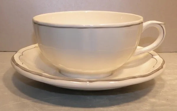 Breakfast Cup & Saucer, Filet Taupe