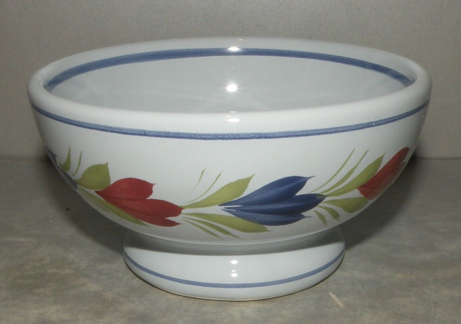 Rustical bowl nr.1, with a Man Mistral Blue