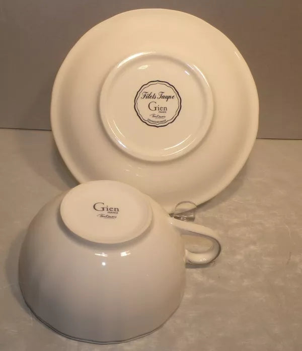 Breakfast Cup & Saucer, Filet Taupe