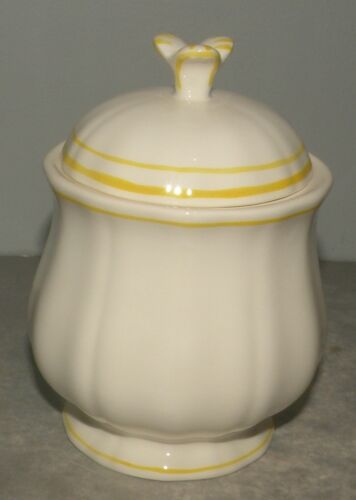 Covered Sugar Bowl, Filet Citron ( Yellow )