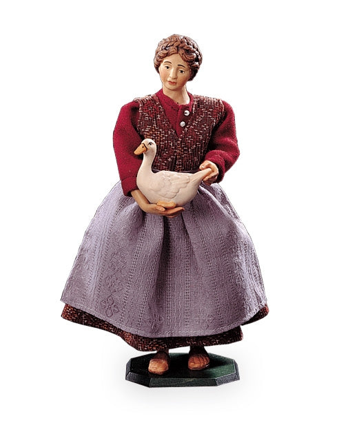 Woman with duck , Nativity Dressed 20 Cm