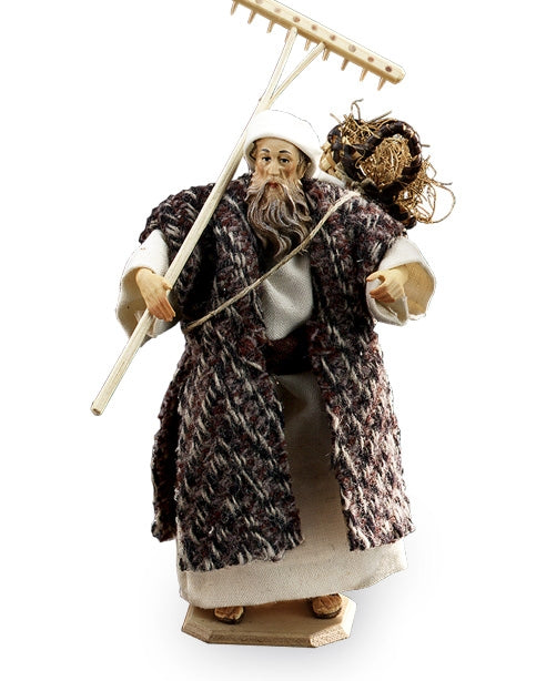 Grandfather with basket and rake - Oriental nativity dressed -  10903-451