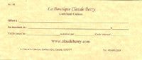 Gift Certificate 25.00$