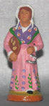 Woman with an oil lamp an a provencal cake, 6 cm