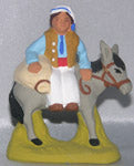 Miller on a donkey, Fouque, 6 cm