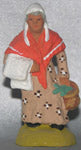 Woman carrying swaddling clothes, Fouque, 6 cm