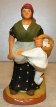 Farmer's wife carrying a goose, Fouque , 9 cm