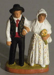 Provencal Bride and Groom, Fouque, 9 cm