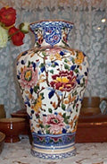 Vase Octogone, Pivoines