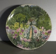 Round Cake Platter, De Paris A Giverny