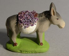 Donkey carrying baskets of Lavender, Didier, 4cm