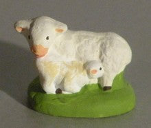 Sheep lactating her Lamb, Didier, 4cm