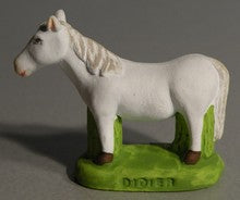 white horse, Didier, 4cm
