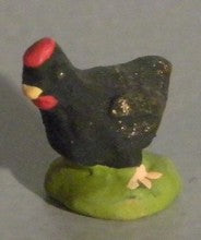 Black hen, Didier, 4cm