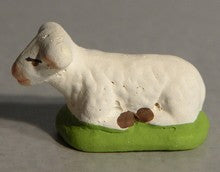 Lying sheep, Didier, 4cm