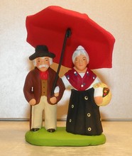 The couple at the umbrella, Didier, 4 cm