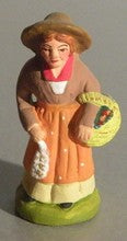 Woman carrying garlic, Didier, 4 cm