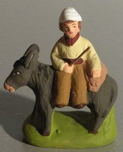 The miller on his donkey, Didier, 4 cm