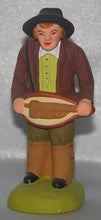 Hurdy gurdy player, Didier, 6 cm