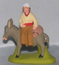 The miller on his donkey, Didier,  6 cm